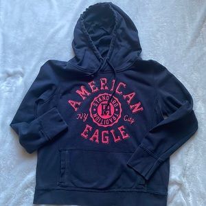 AMERICAN EAGLE Navy Hoodie Sweatshirt size XXL 18